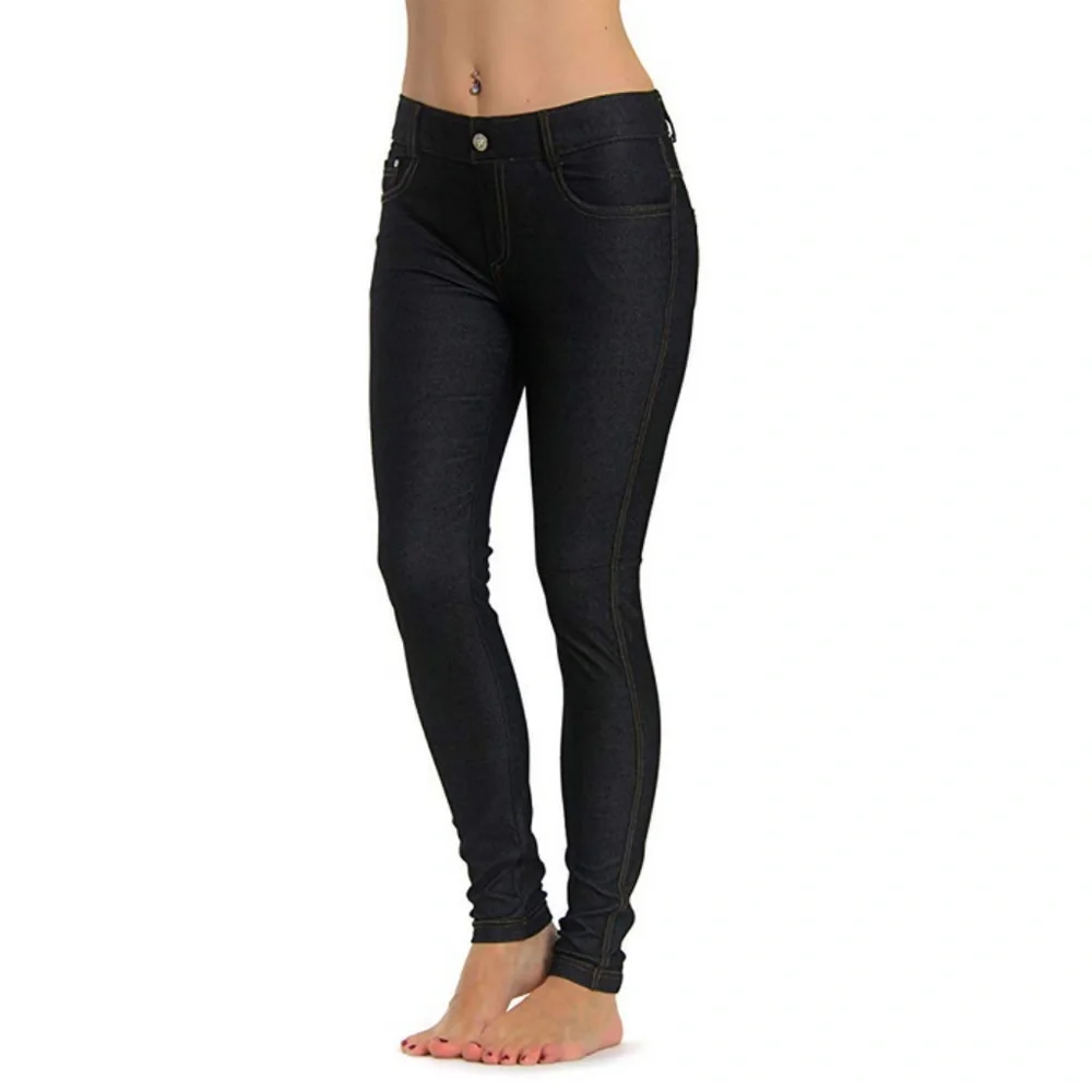 Women's Jean Look Jeggings Slimming